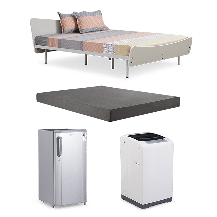 Allen Queen Bed with 6" Premium Mattress with Refrigerator and Washing Machine
Allen Queen Bed with 6" Premium Mattress with Refrigerator and Washing Machine