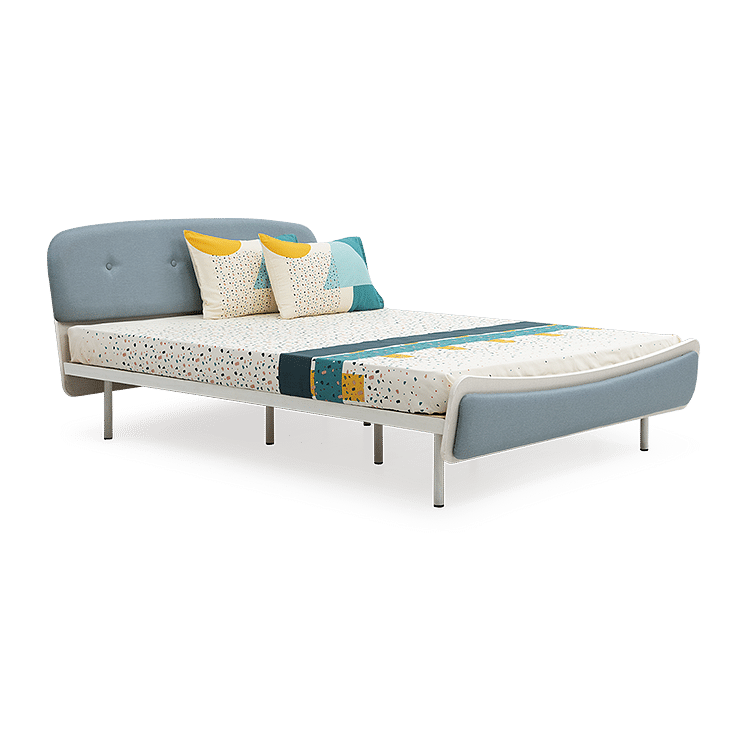 

Santorini Engineered Wood Queen Bed with 6" Premium Mattress