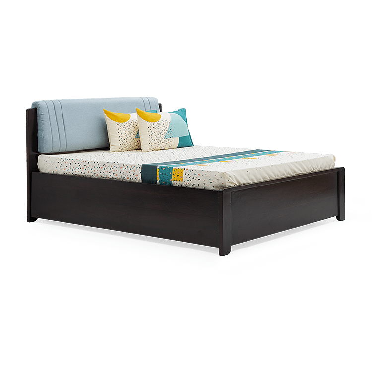 

Blaze Solid Wood Queen Box Storage Bed with 6" Premium Mattress