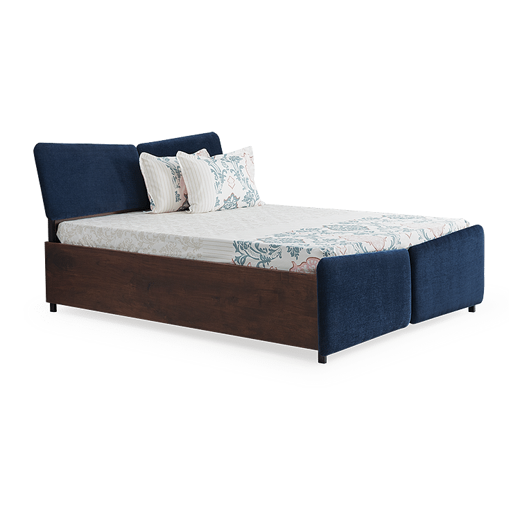 

Papillon Solid Wood Queen Box Storage Bed with 6" Premium Mattress
