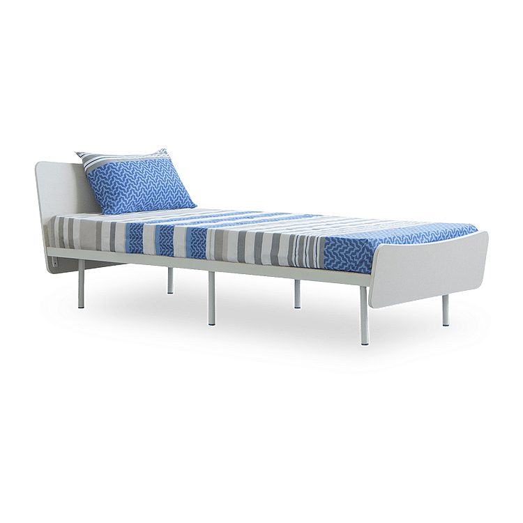 

Allen Engineered Wood Single Bed with 4" Basic Mattress