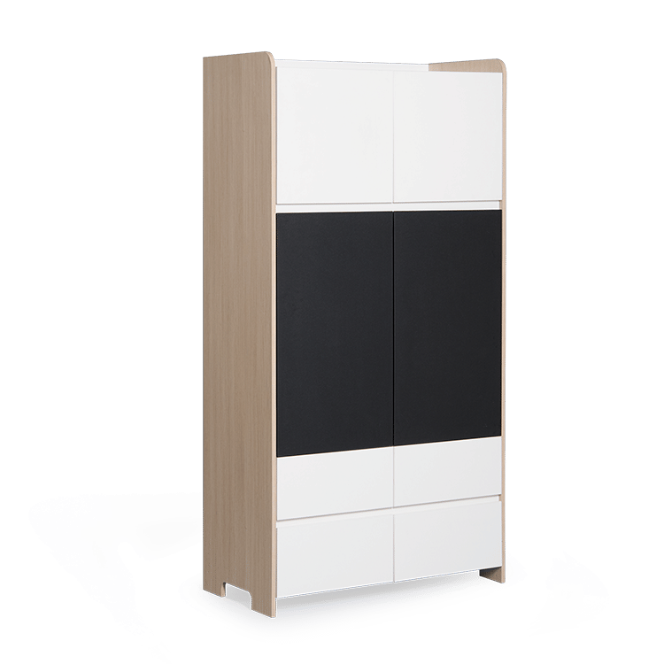 

Kids Engineered Wood 2 Door Wardrobe in Ivory White Finish