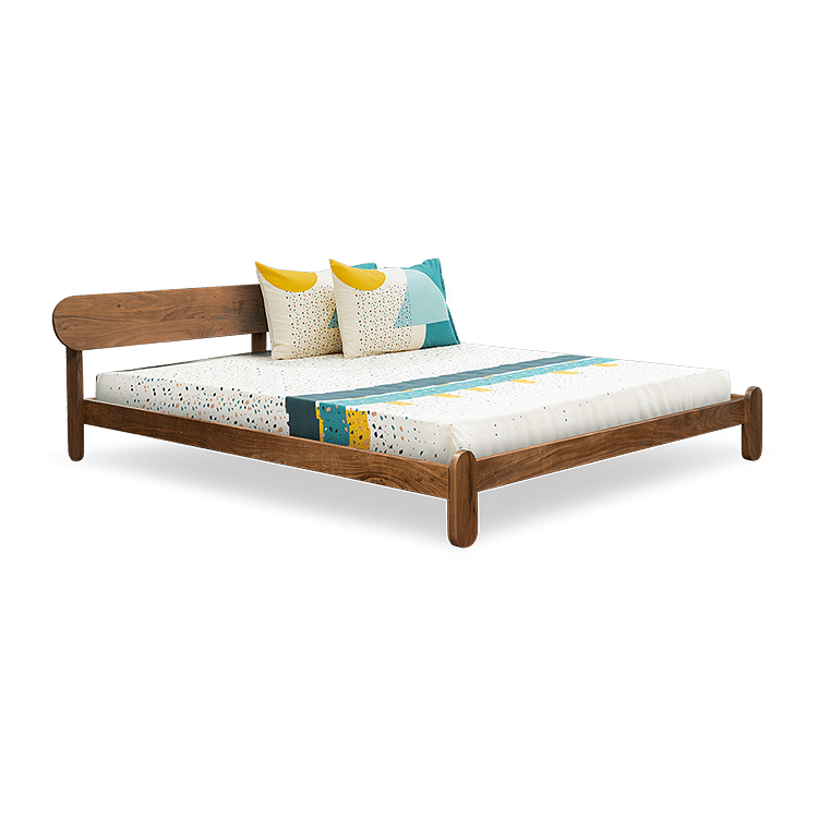 

Sol Solid Wood King Bed in Timeless teak Finish