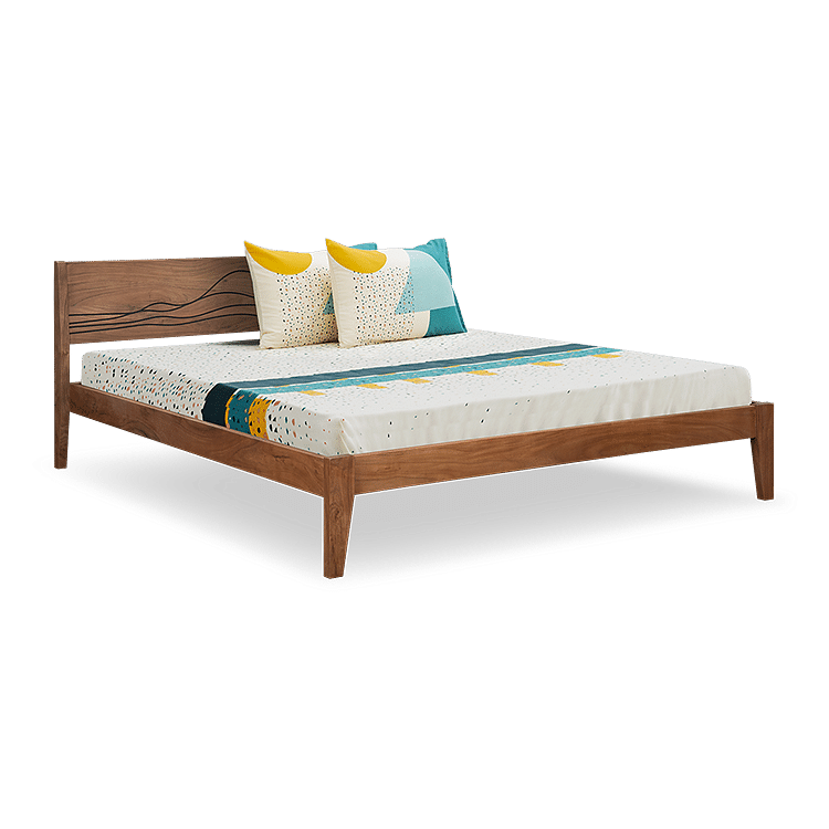 

Mojave Solid Wood King Bed in Timeless Teak Finish