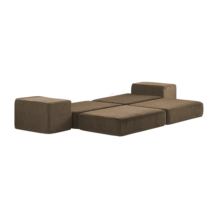 

Bounce Fabric Set of 4 Floor Pads in Brown Color