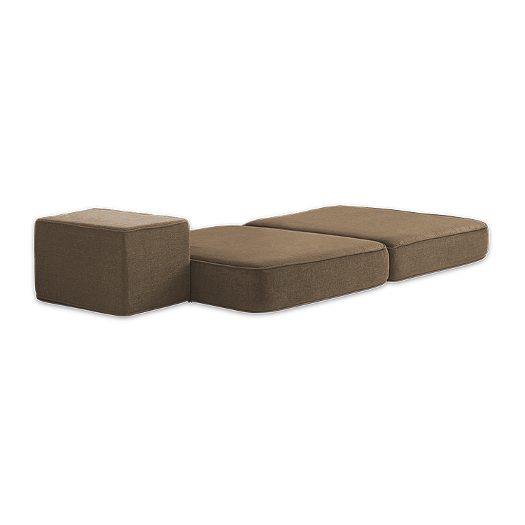 

Bounce Fabric Set of 2 Floor Pads in Brown Color
