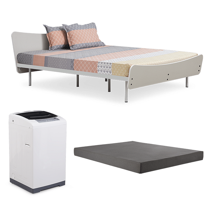 

Allen Queen Bed with 6" Premium Mattress with Washing Machine