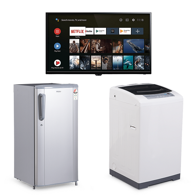 

LED Smart TV 43 inch with Refrigerator and Washing Machine
