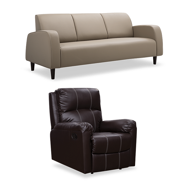 

Ella 3 Seater - Sand Beige with Recliner Stretch