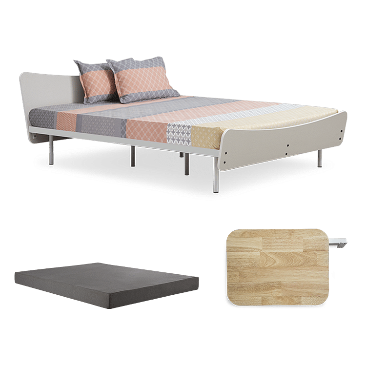 

Allen Queen Bed with Premium 6 inch Mattress and 1 Side Attachment