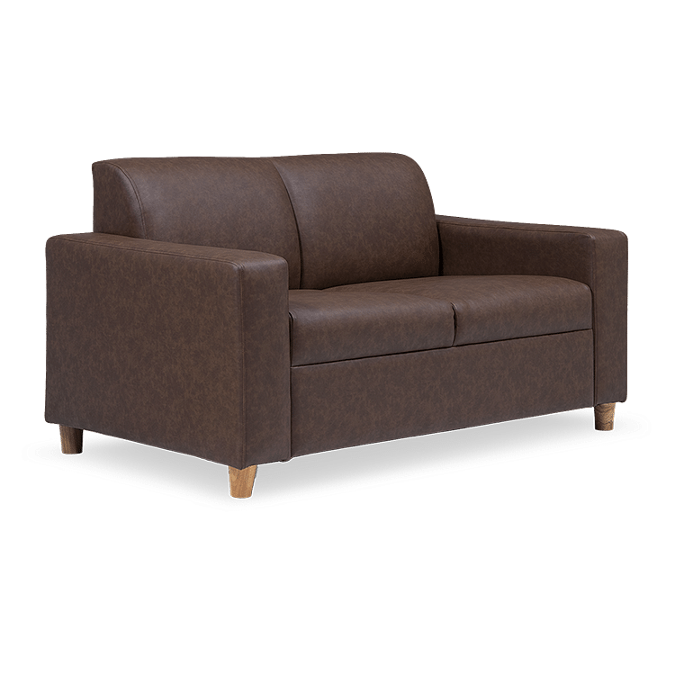 

Flex Leatherette 2 Seater Sofa in Alex Tan Brown Color