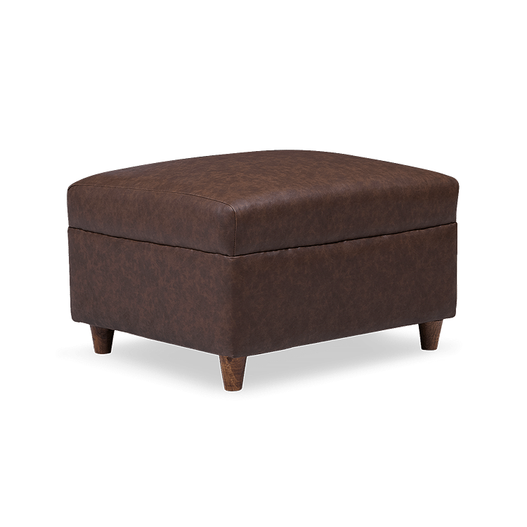 

Flex Leatherette Ottoman in Alex Tan Brown Color