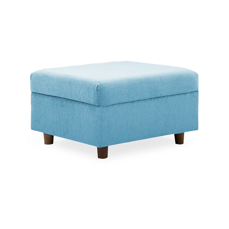 

Flex Fabric Ottoman in Turquoise Color