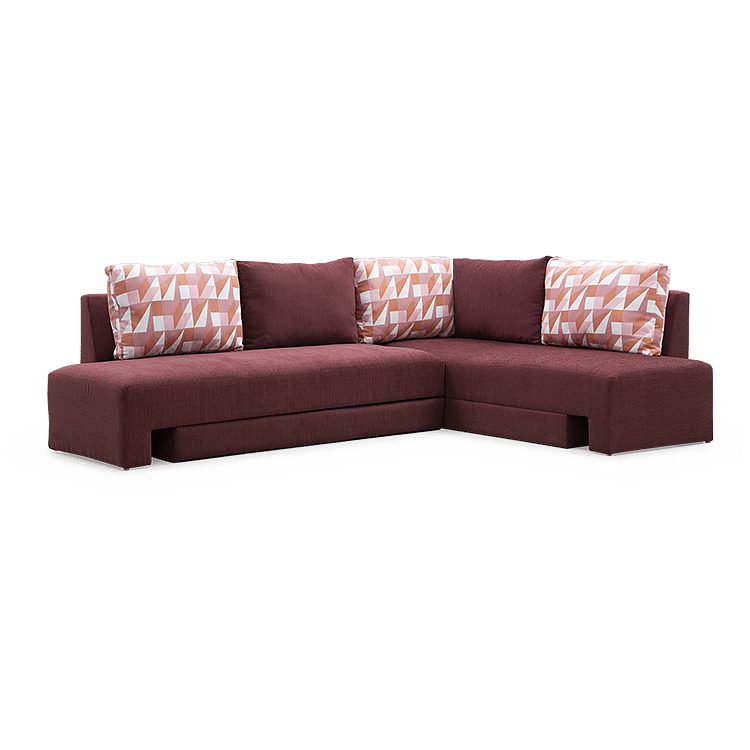 

Lana Fabric Sofa Cum Bed in Berry Red Color