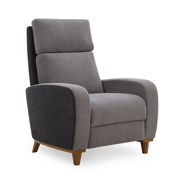 

Float Fabric Recliner in Grey Color