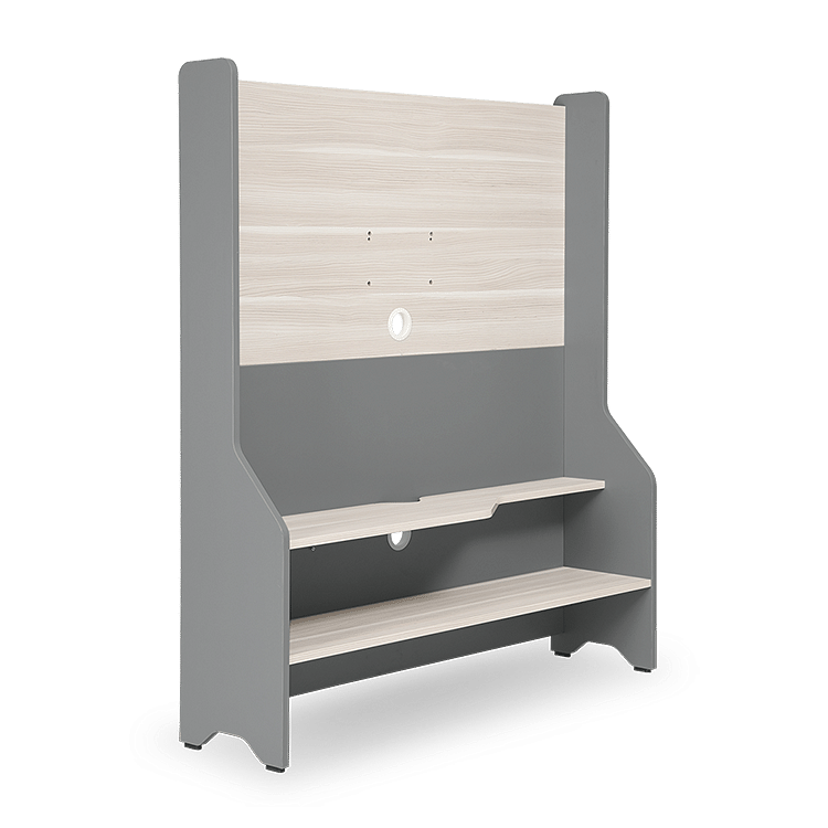 

Flo Engineered Wood Entertainment Unit in Cornsilk and Gothic Grey Finish