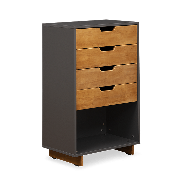 

Fusil Engineered Wood Chest of Drawers in Slate Grey Finish