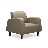 

Ella Leatherette 1 Seater Sofa in Sand Beige Color