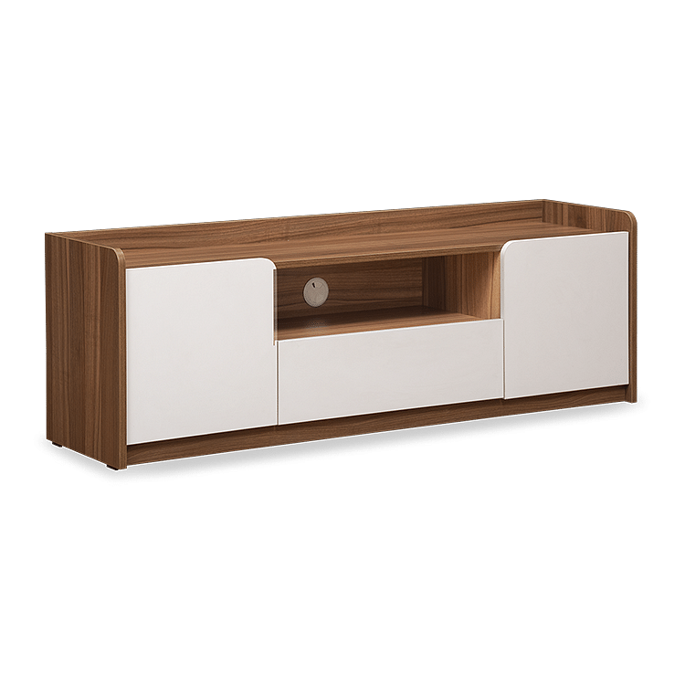 

Bianca Engineered Wood Entertainment Unit in Ivory White Finish