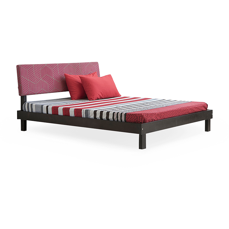 

Bordo Solid Wood Queen Bed with 4" Basic Mattress