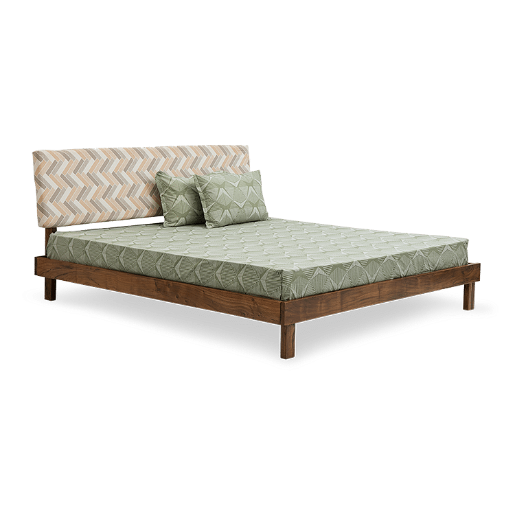 

Bordo Solid Wood Queen Bed with 6" Premium Mattress