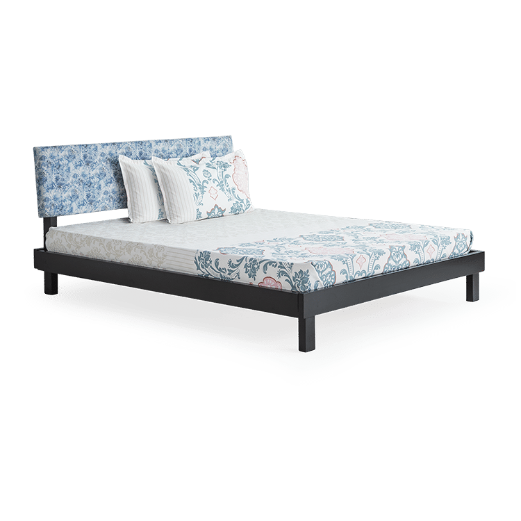 

Bordo Solid Wood Queen Bed with 4" Basic Mattress