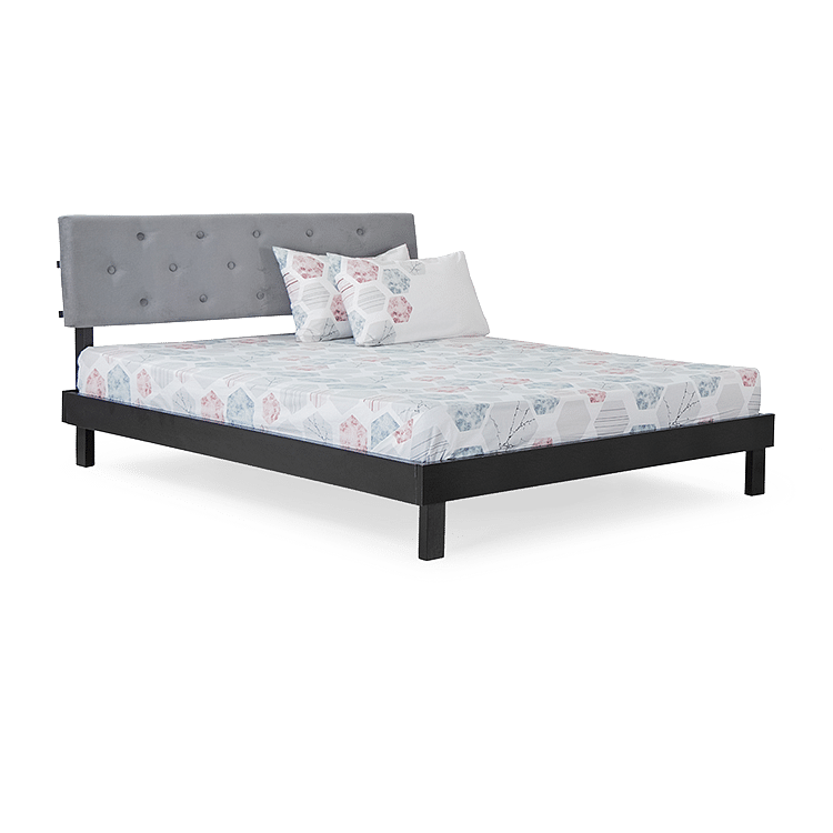 

Crest Solid Wood Queen Bed with 6" Premium Mattress