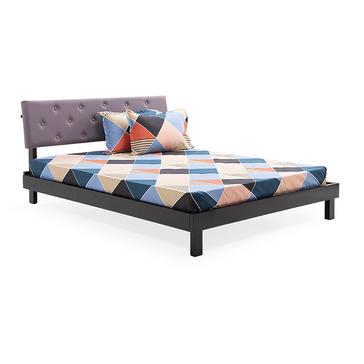 

Crest Solid Wood Queen Bed with 6" Premium Mattress