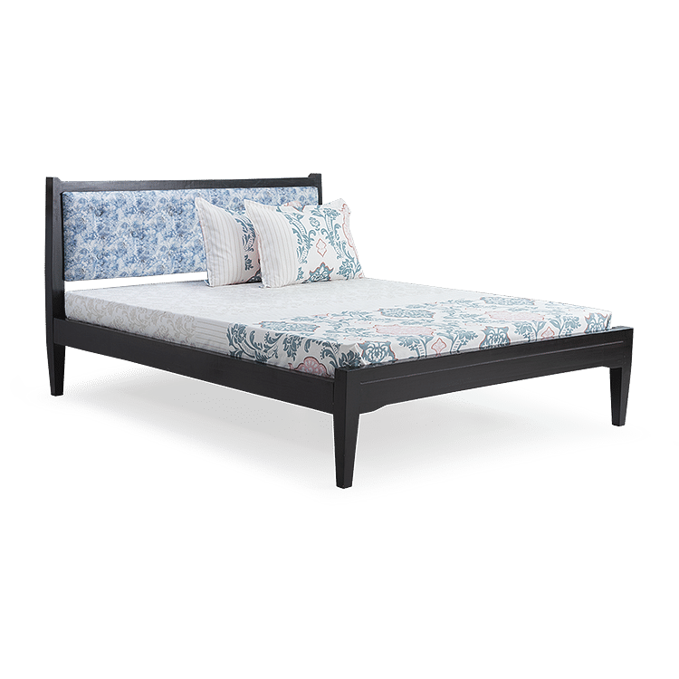 

Mili Dvi Solid Wood Queen Bed with 6" Premium Mattress