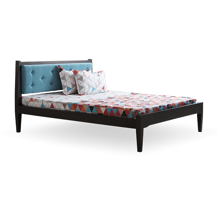 

Mili Dvi Solid Wood Queen Bed with 6" Premium Mattress