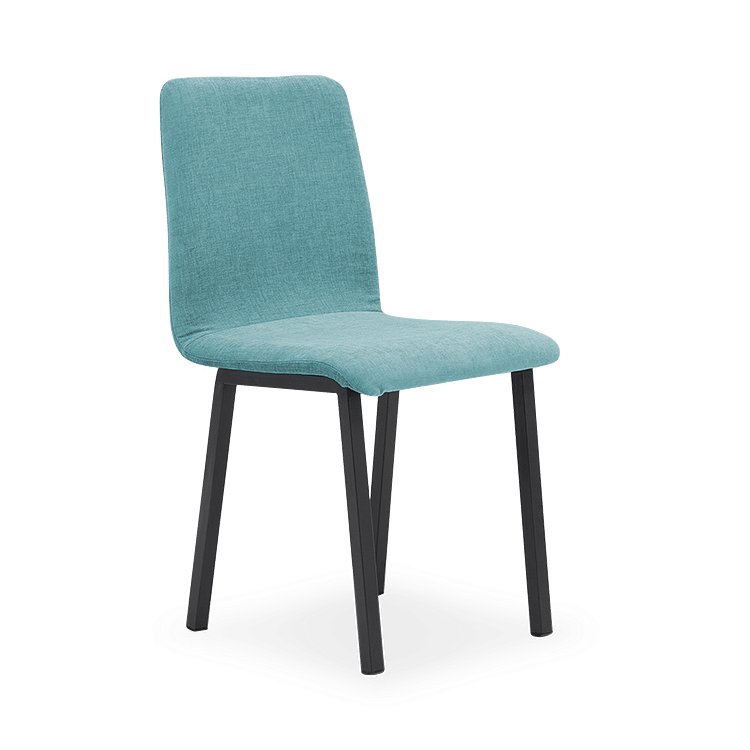 

Mili Upholstered Dining Chair In Magic Blue Color