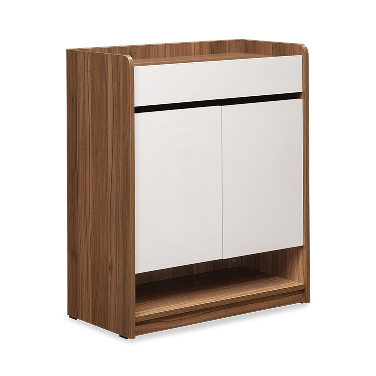 

Bianca Engineered Wood Shoe Rack In Ivory White Finish