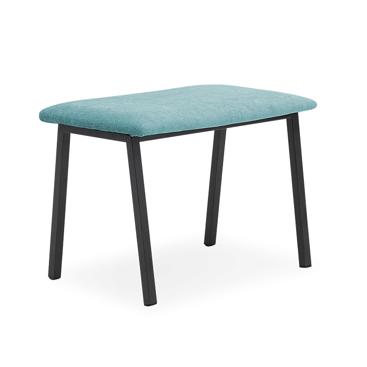 

Mili Upholstered Dining Bench In Magic Blue Color