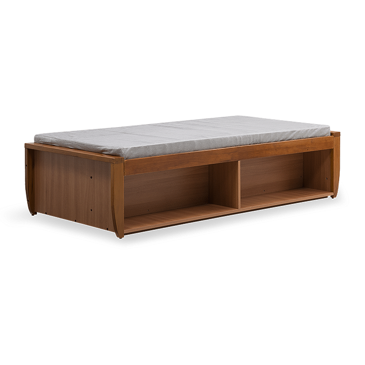

Nauka Engineered Wood Diwan in Teak Finish