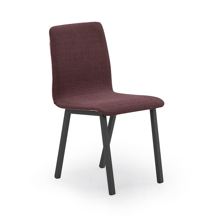 

Mili Upholstered Dining Chair in Berry Red Color